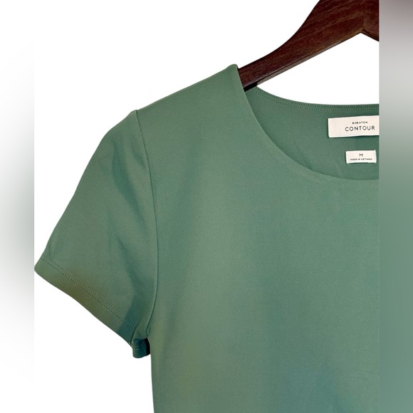 Aritzia Babaton | Contour Crew Waist T-Shirt | Turquoise/green | M - Picture 4 of 10